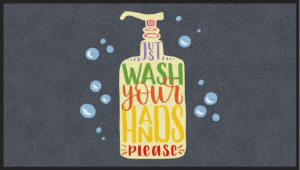 Message Matte - wash your hands