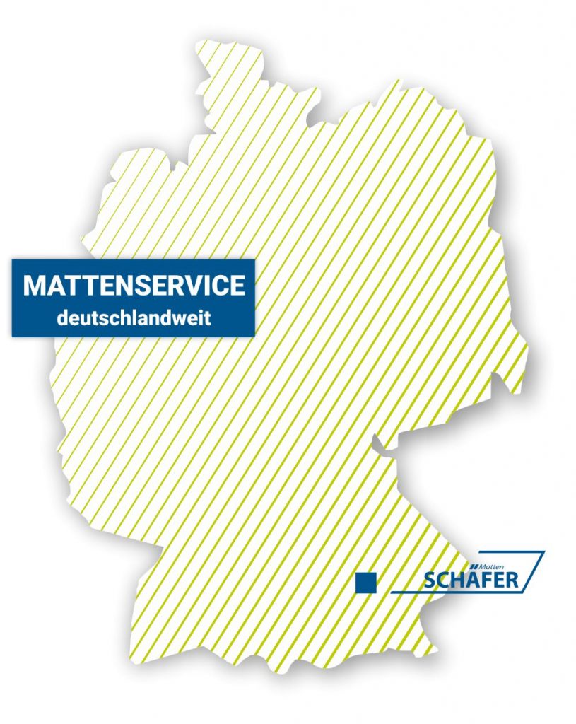 Servicegebiet Mietmattenservice Schäfer Matten