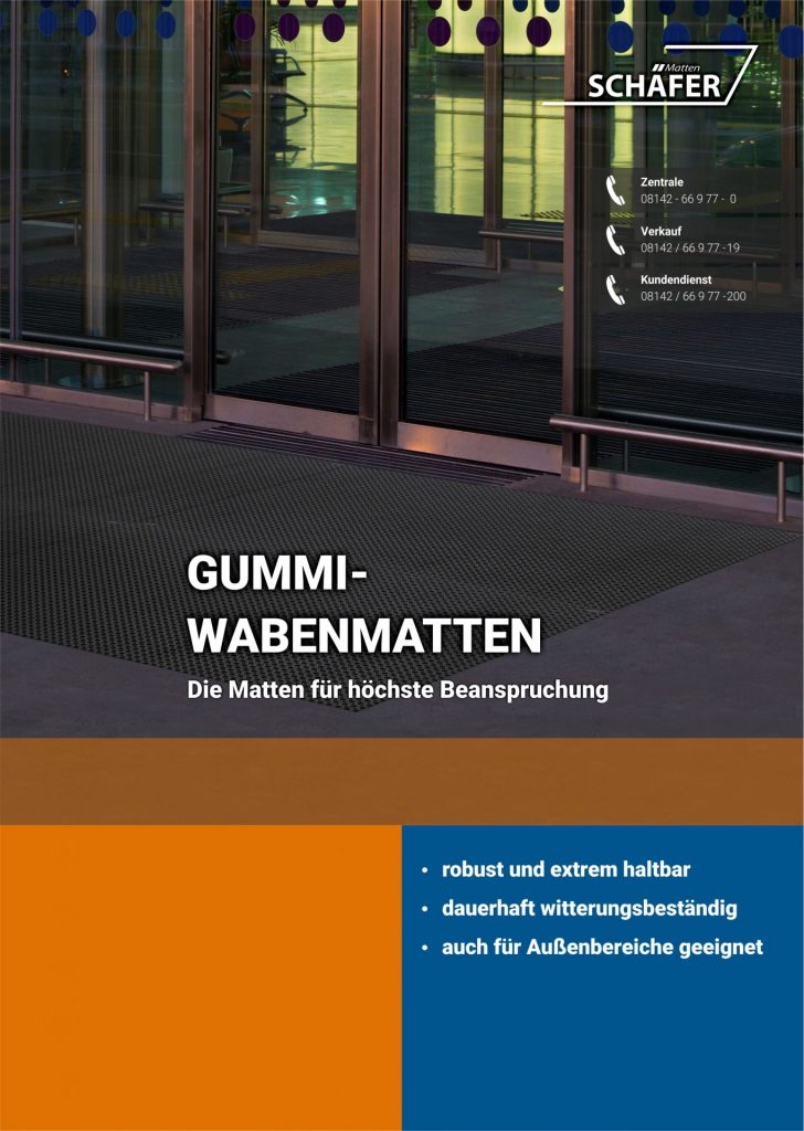 Flyer Gummiwabenmatten