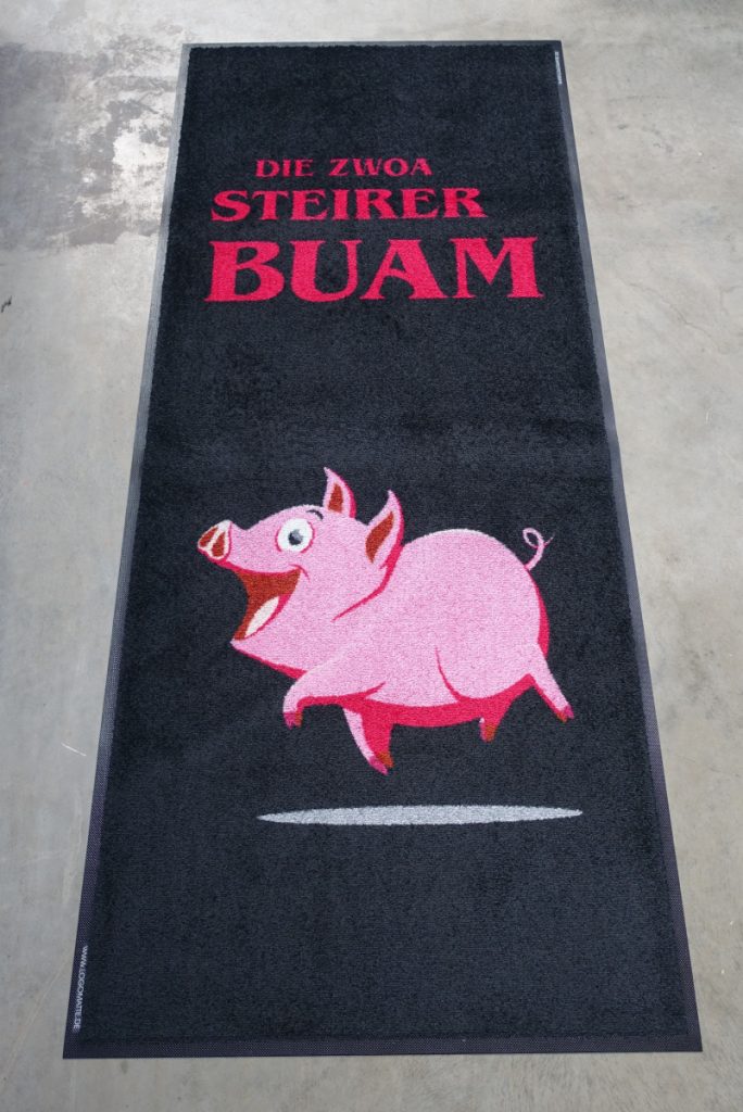 Logomatte Jetprint für Restaurant