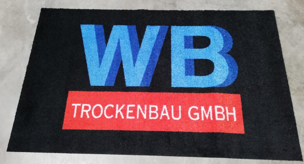 Logomatte ohne Gummirand