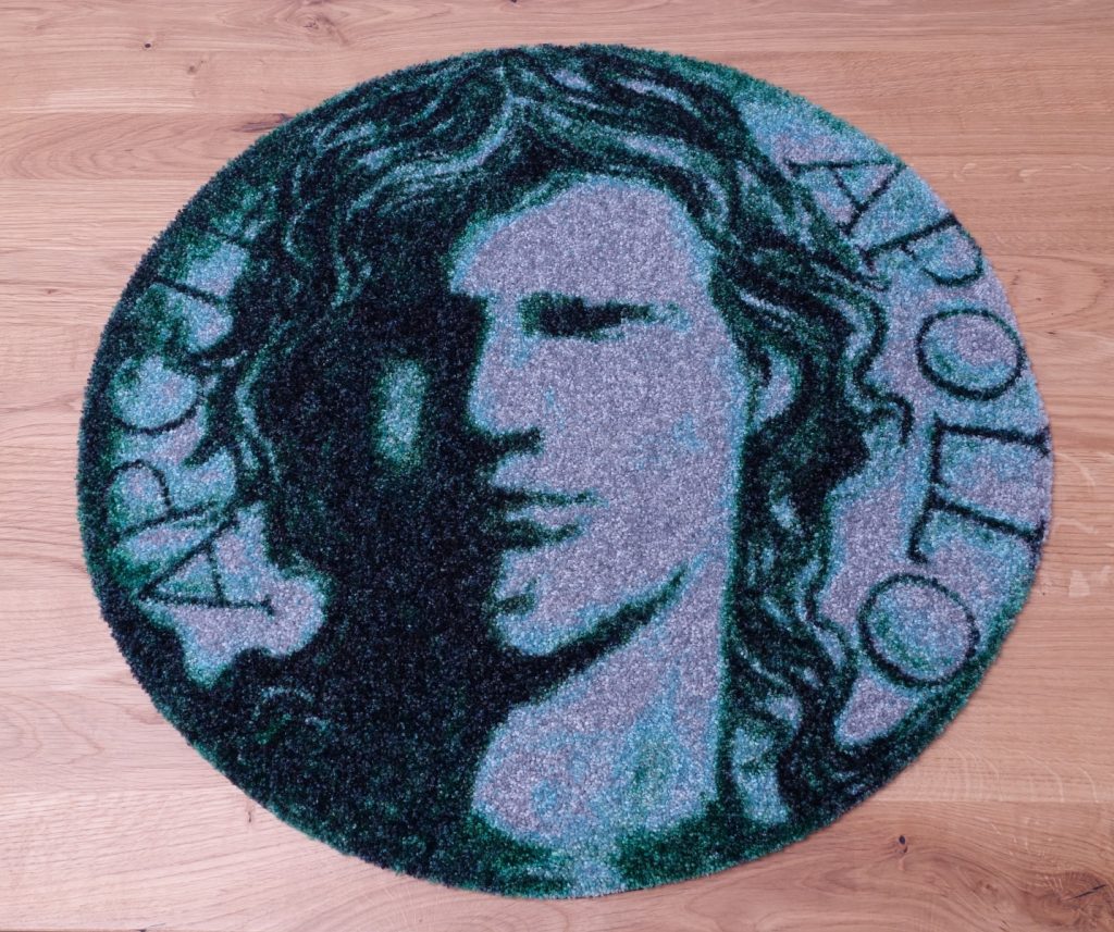 Logomatten rund ohne Gummirand