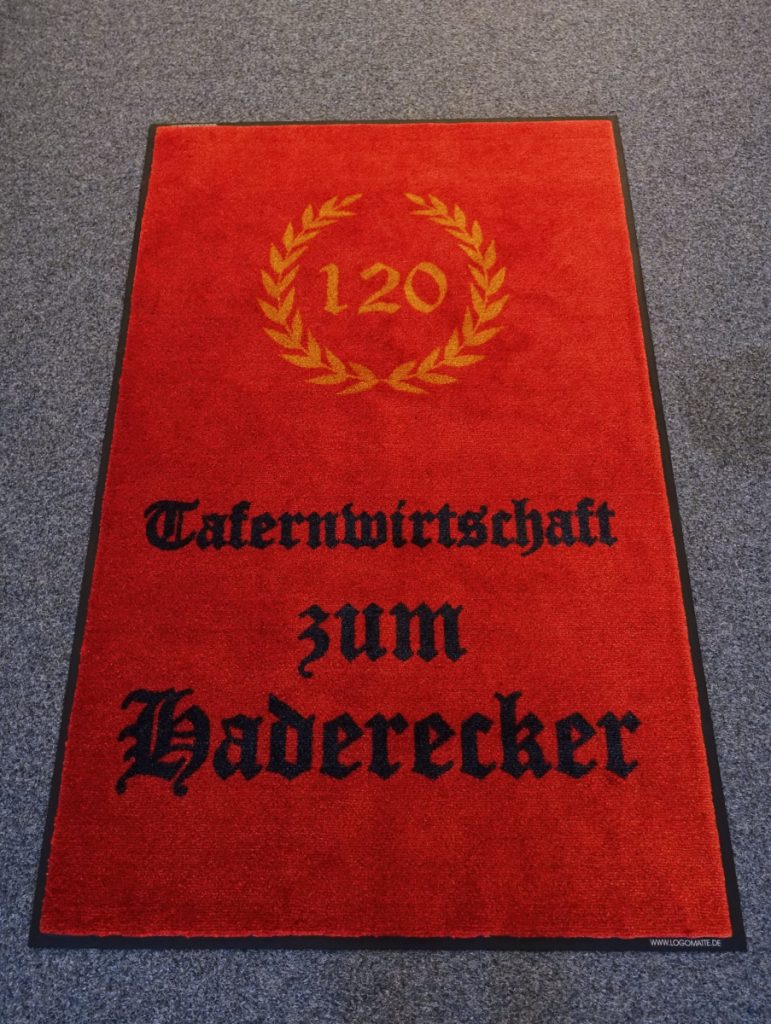 Neue Logomatte zum Jubiläum