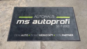 Fußmatte für Autohaus mit Logo bedruckt