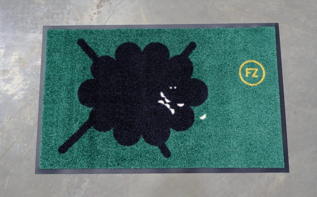 Logomatte lustig für Zahnarzt