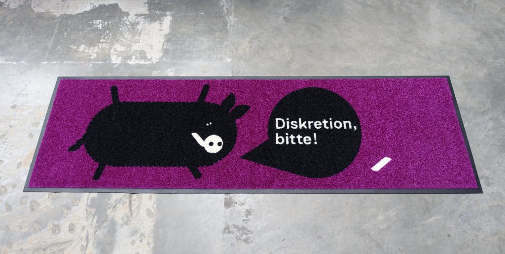 Logomatte Jetprint für Zahnarzt