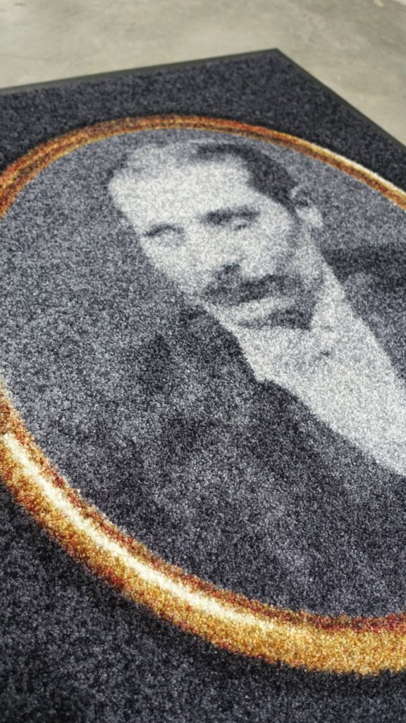 Schmutzmatte mit altem Foto bedruckt – Retro