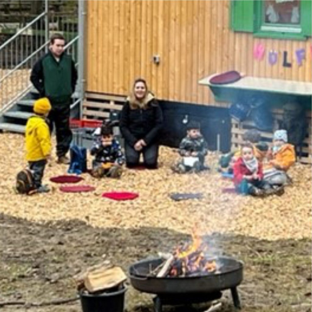 Mattensitzkissen im Waldkindergarten Ahrtal