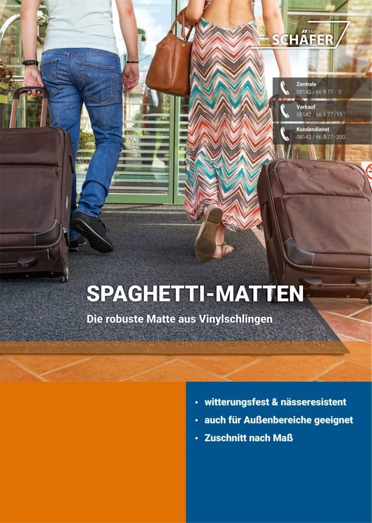 Produktflyer Spaghettimatten