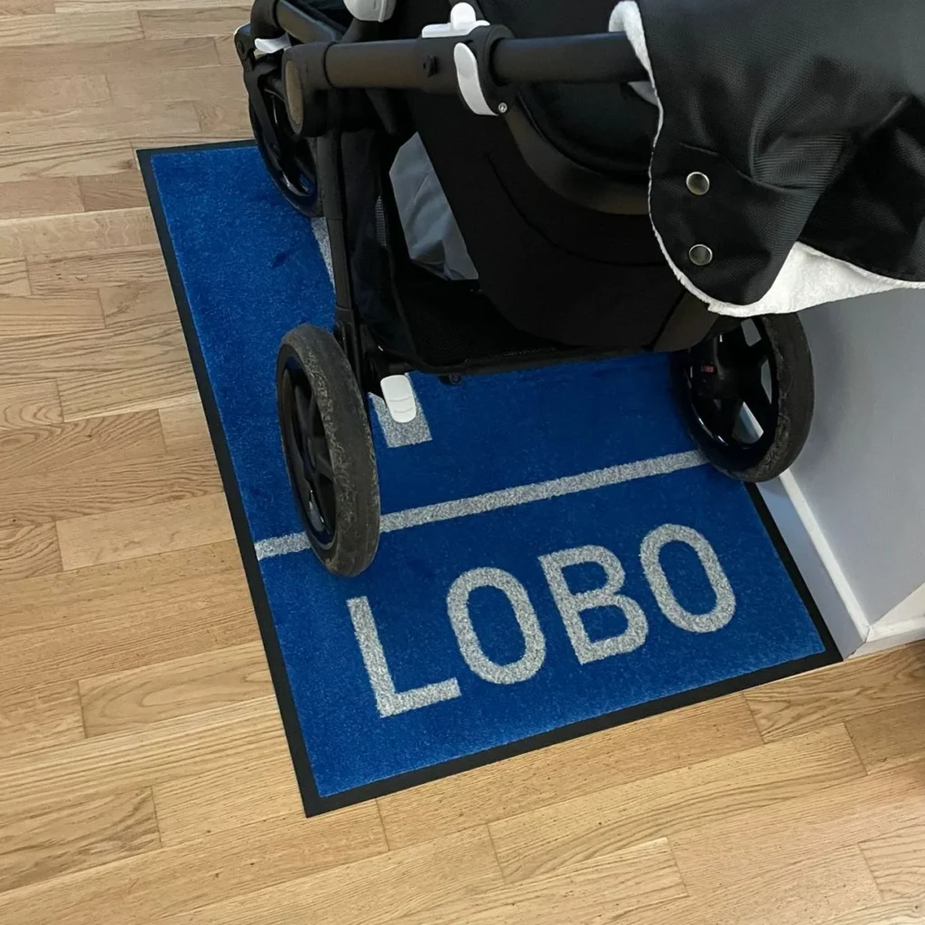 Kinderwagen Parkplatz Matte