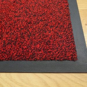 SONDERPOSTEN: Schmutzfangmatte meliert rot/schwarz 60x90 cm