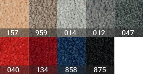 Farbpalette uni Schmutzfangmatten