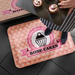 ARBEITSPLATZMATTE "Happy Feet Logo" - Hochwertige Schmutzfangmatte von Schäfer Matten