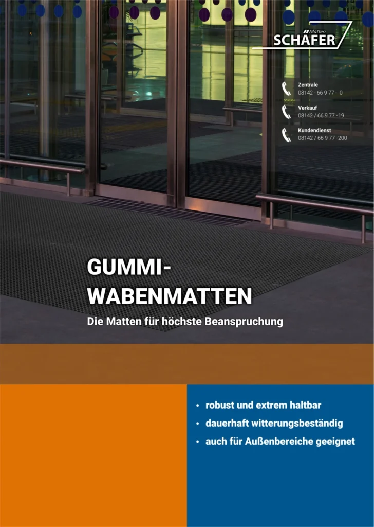 Flyer Gummiwabenmatten Schaefer Matten - Schäfer Matten